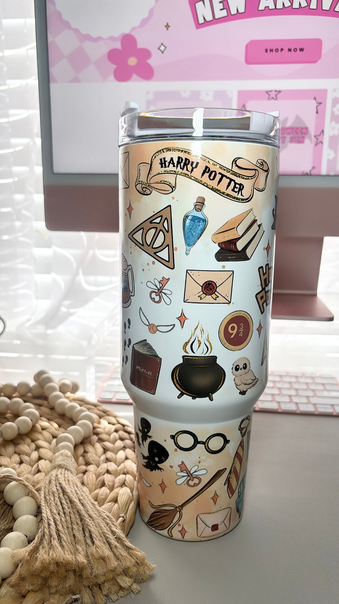 Harry Potter 40 oz tumbler glow in the dark