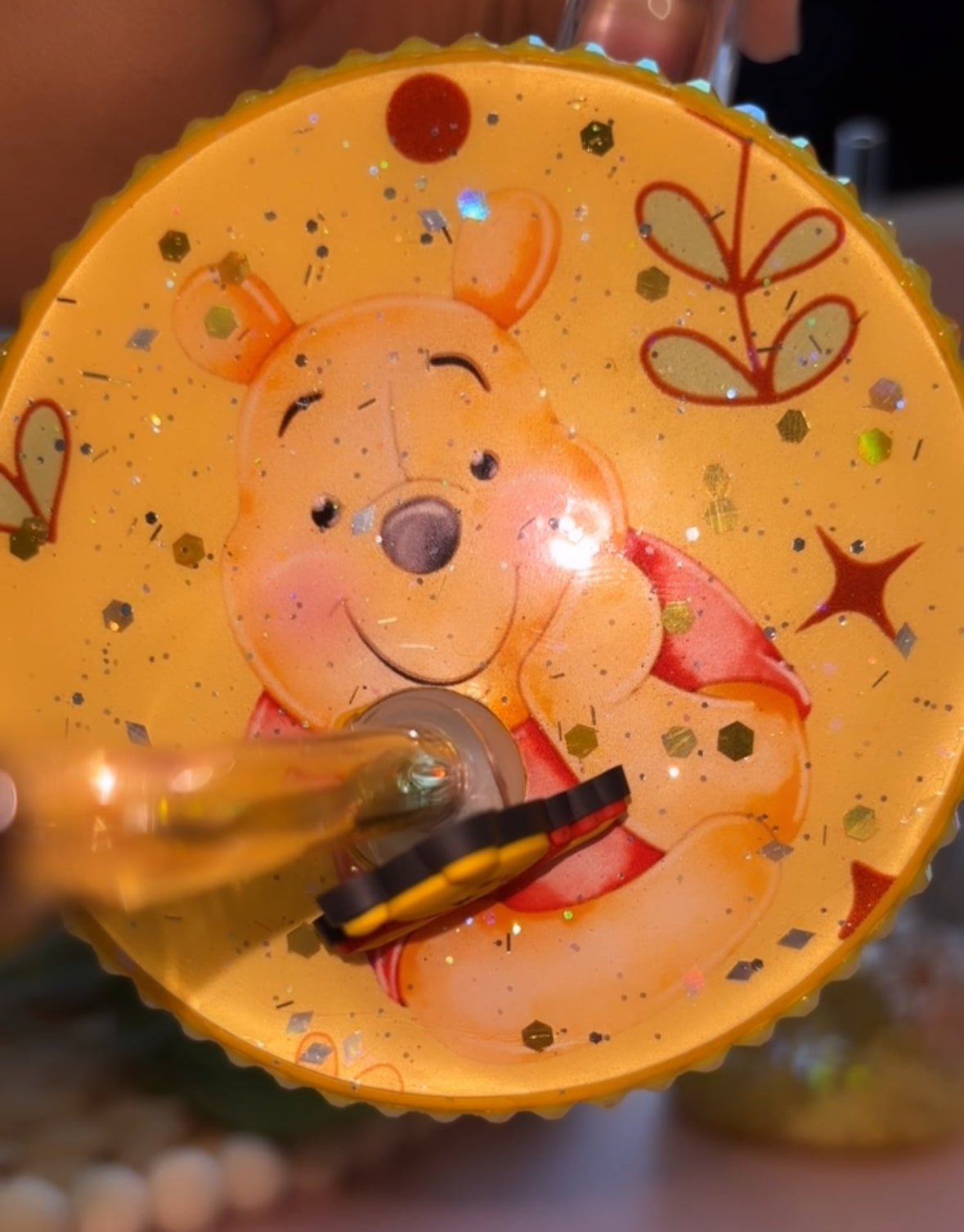 Pooh Bear glass mug