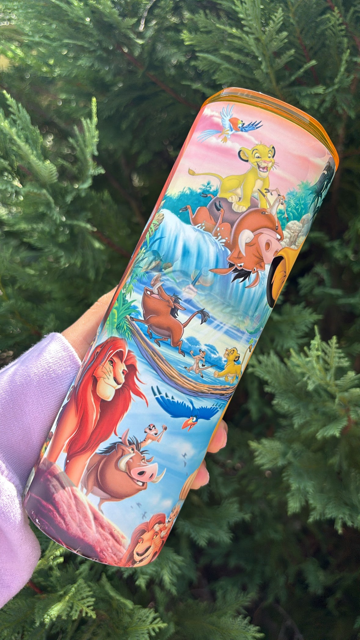 Lion King Tumbler top