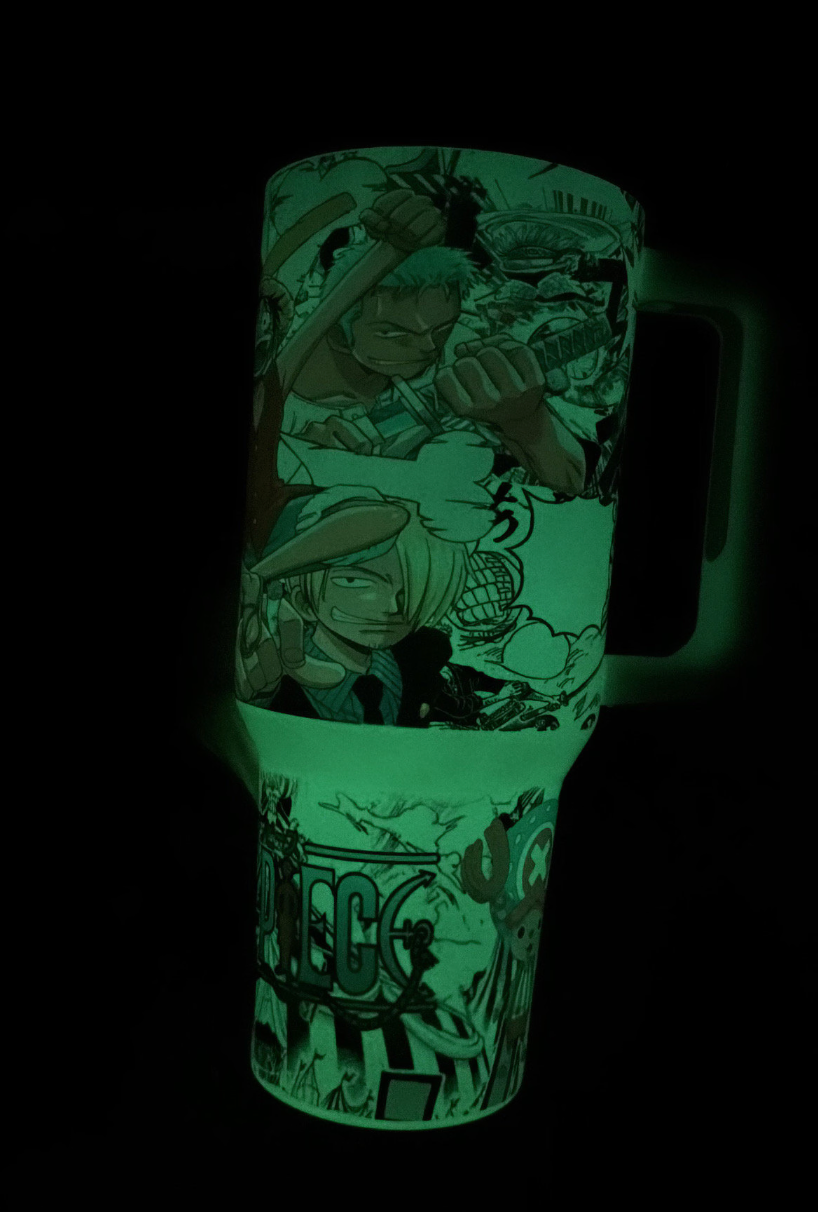 One Piece 40oz Glow in the Dark Tumber